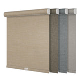 Boolegon Blackout Roller Shades for Windows,Cordless,Linen Fabric,Roller Blinds,Thermal Insulated Fabric UV Protection,Window Shades for Home,Office,Bedroom,Door,Blackout-Beige,Custom Size image 0